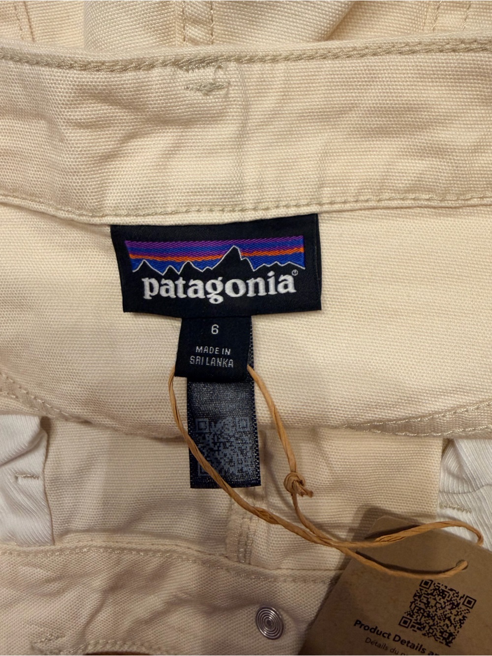 *NWT* Patagonia Women's Classic Shorts in Natural, Size 6 - Picture 8 of 12